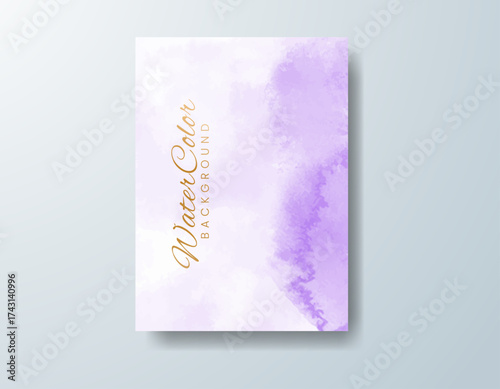Cards with watercolor background. Design for your cover, date, postcard, banner, logo.