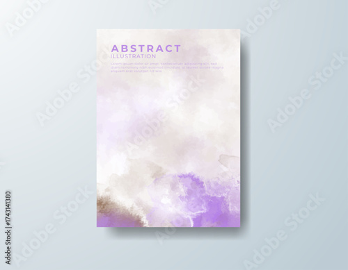 Cards with watercolor background. Design for your cover, date, postcard, banner, logo.