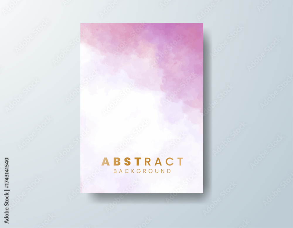 Fototapeta premium Cards with watercolor background. Design for your cover, date, postcard, banner, logo.