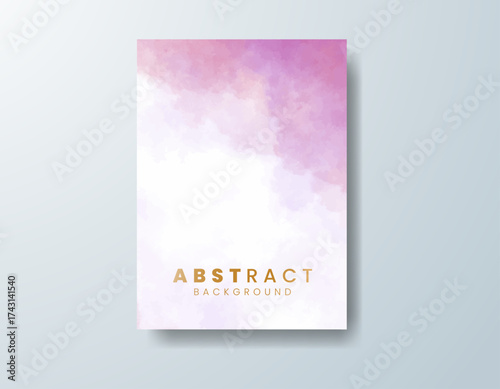 Cards with watercolor background. Design for your cover, date, postcard, banner, logo.