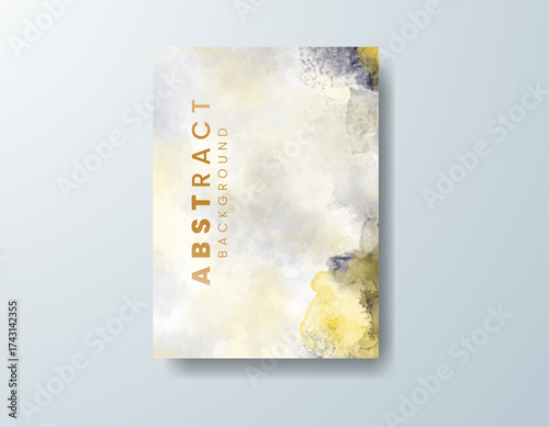 Cards with watercolor background. Design for your cover, date, postcard, banner, logo.