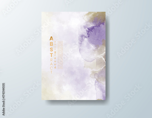 Cards with watercolor background. Design for your cover, date, postcard, banner, logo.
