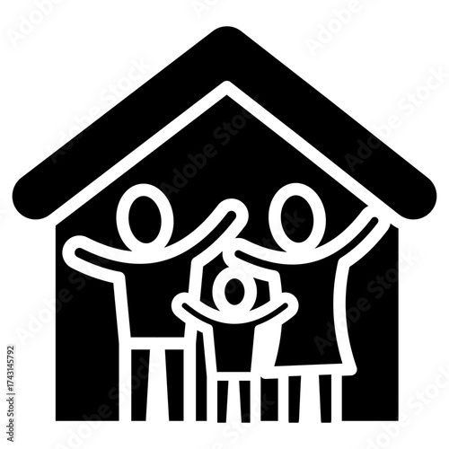 Family Bonds glyph icon