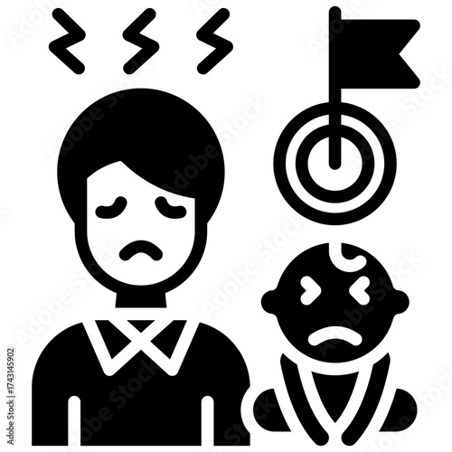 Parenting Challenges glyph icon