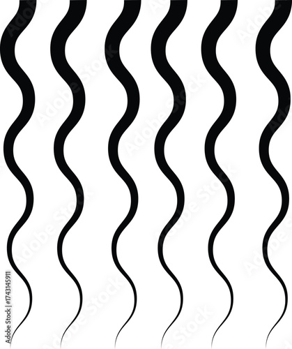 Abstract Wavy Lines Pattern Design Concept