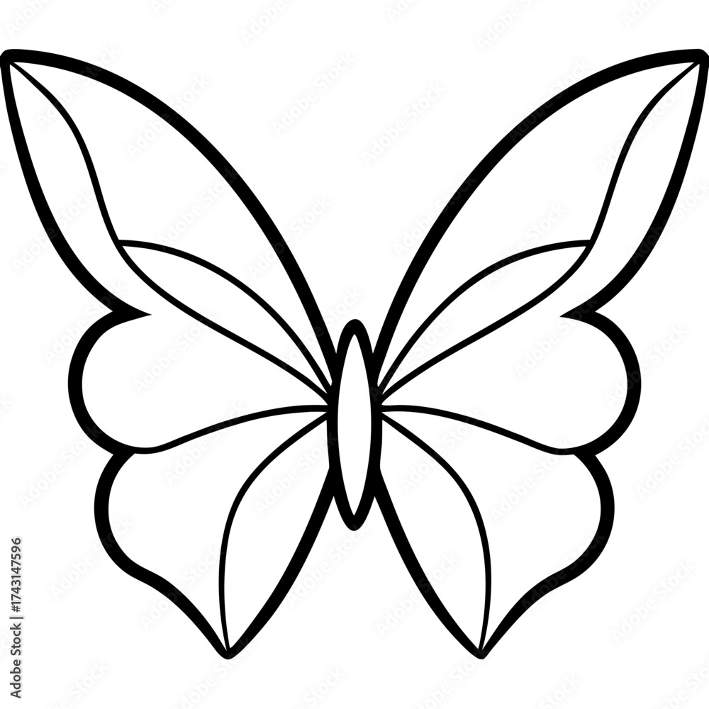 Obraz premium butterfly tattoo vector