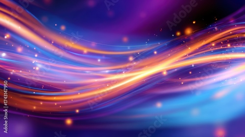 Vibrant abstract waves of color flow seamlessly across a digital canvas, creating a mesmerizing visual effect
