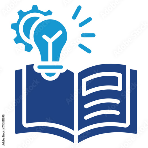 Knowledge glyph color icon