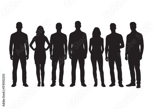 Vector art of silhouette of a woman sitting on a chair