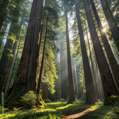 Trees in a forest