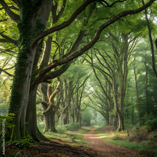 Trees in a forest