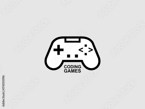 logo coding vector,programmer logo icon, technology, symbol code logo illustration, coding. vector suitable for your media design logo 