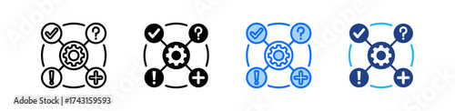 Risk Probability Icon Set Multiple Style Collection