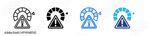 Emerging Risk Icon Set Multiple Style Collection