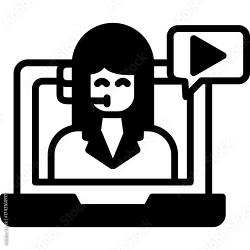 Video Lecture mixed icon