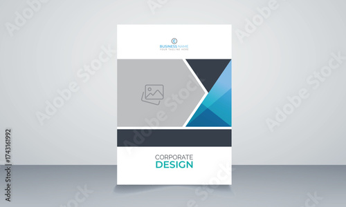 Corporate business proposal catalog cover design template
