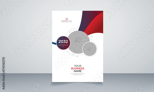 Corporate business proposal catalog cover design template
