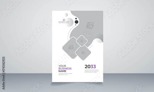 Corporate business proposal catalog cover design template
