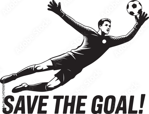 Powerful goalkeeper makes incredible soccer save