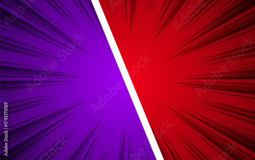 Versus in comic style background. vector illustration.