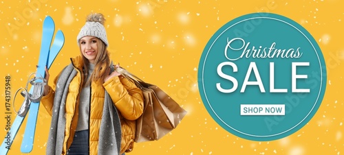 Young woman with shopping b...