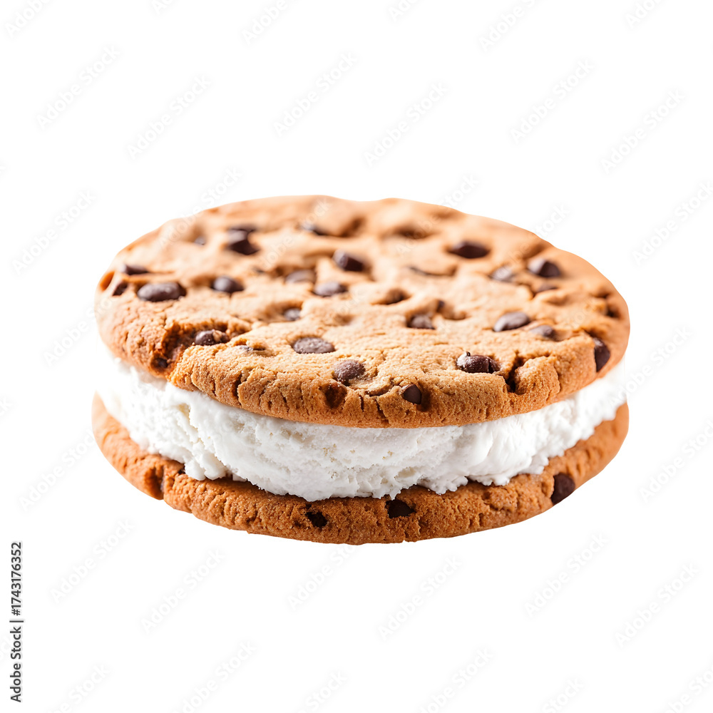 custom made wallpaper toronto digitalDelicious chocolate chip cookie ice cream sandwich with transparent background