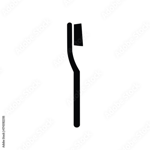 Toothbrush Oral Hygiene Tool Solid Glyph Icon
