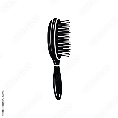 Hair Brush Personal Care Solid Glyph Icon