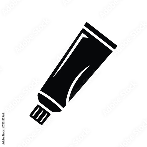 Toothpaste Tube Dental Care Solid Glyph Icon