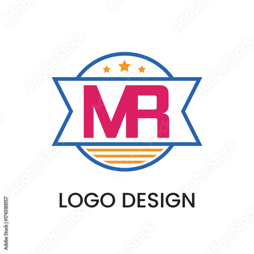 Creative MR Brand Logo Design Template