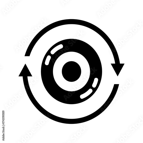 Metaverse technology concept. With VR virtual reality glasses on a black and white background.