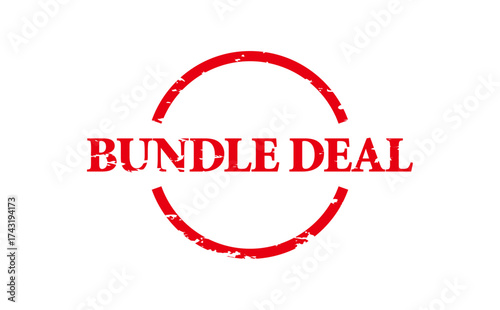 BUNDLE DEAL - Red Rubber Stamp with text message BUNDLE DEAL 
