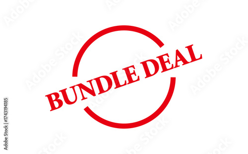 BUNDLE DEAL - Red Rubber Stamp with text message BUNDLE DEAL 
