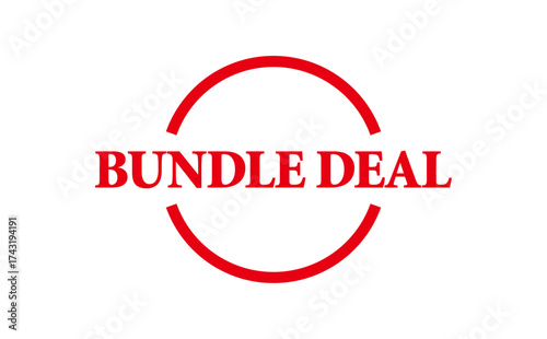 BUNDLE DEAL - Red Rubber Stamp with text message BUNDLE DEAL 
