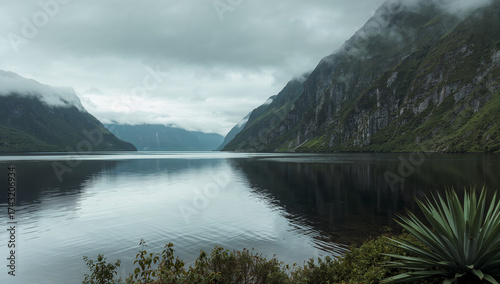 Misty Fjords Reflecting Mountains lake water