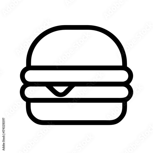 Burger with two patties and a bun