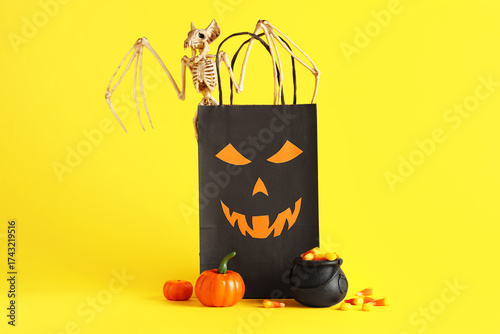 Cauldron with tasty Hallowe...