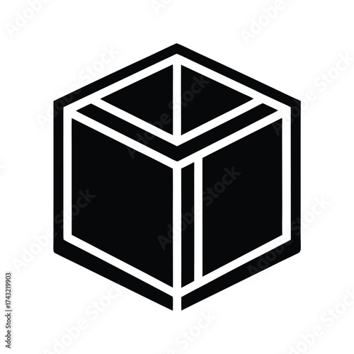 Jump Box Outline Vector Illustration
