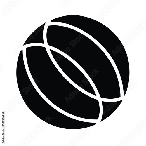 Medicine Ball Outline Vector Illustration