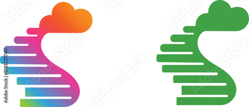 DNA Cloud Logo – Symbol of Genetic Innovation and Bio-Tech Intelligence