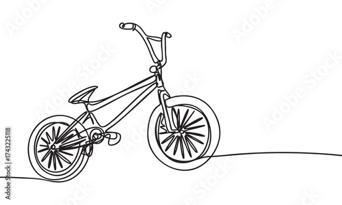 Line Art BMX Bicycle
