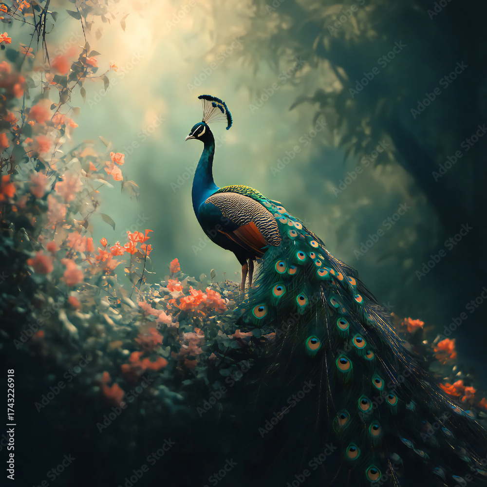 Fototapeta premium Peacock bird