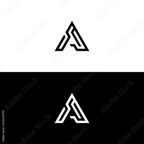 A letter logo design vector.eps