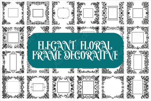 Vintage Frames Set featuring beautifully detailed ornamental borders and classic flourishes.