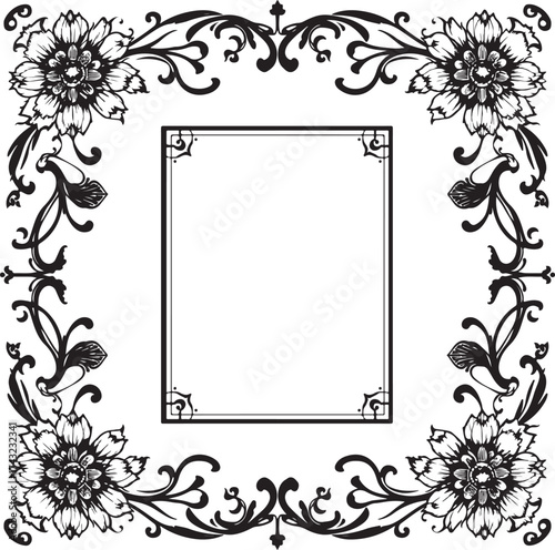 Vintage Frames Set featuring beautifully detailed ornamental borders and classic flourishes.