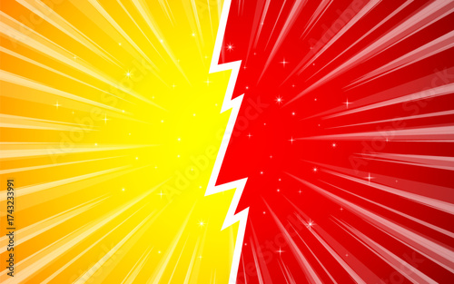 Pop art comic Fight versus with halftone background. Retro style vector cartoon illustration. Design for comics, posters, banners, and competitions.