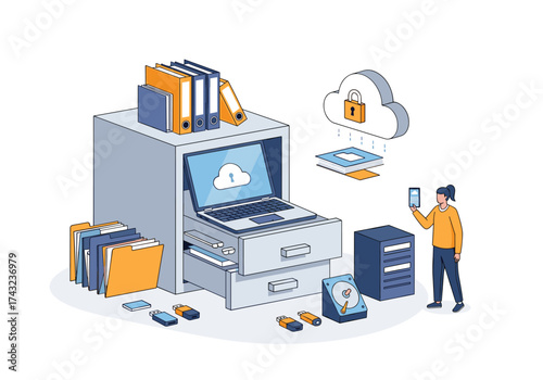 Secure cloud data storage and management for businesses and individuals.