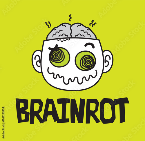 Brainrot Cartoon Head