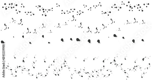 Abstract Black and White Ink Splatter Art: Dynamic Textures, Splashes, and Drips for Creative Backgrounds and Graphic Design Elements