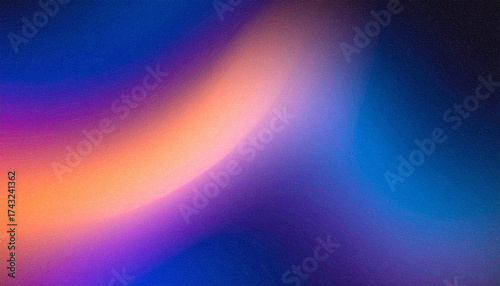 Vibrant abstract gradient flowing colors with grainy texture blue purple